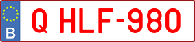 Trailer License Plate